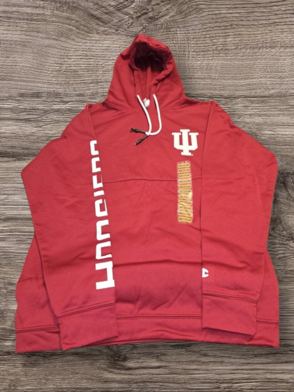 Champion Red Indiana University Hooded Sweatshirt